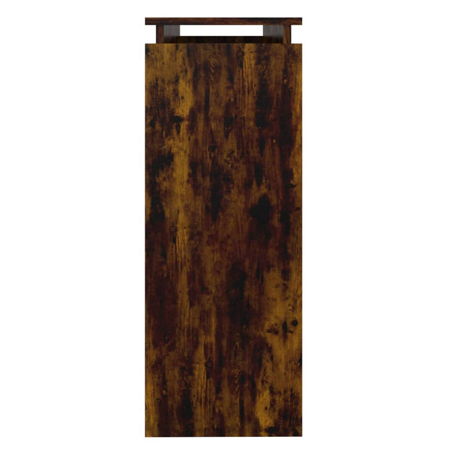 Wandtafel 02X30X80 Cm Bewerkt Hout Kleurig Gerookt eiken