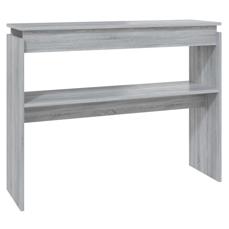 Wandtafel 02X30X80 Cm Bewerkt Hout Eikenkleurig Grijs sonoma