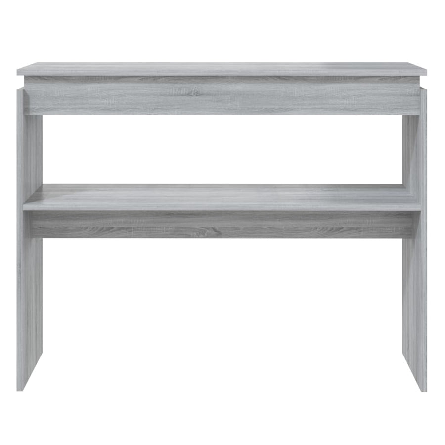 Wandtafel 02X30X80 Cm Bewerkt Hout Eikenkleurig Grijs sonoma