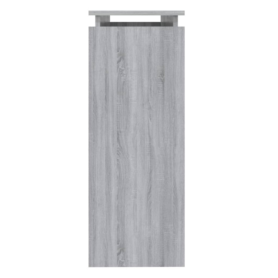 Wandtafel 02X30X80 Cm Bewerkt Hout Eikenkleurig Grijs sonoma