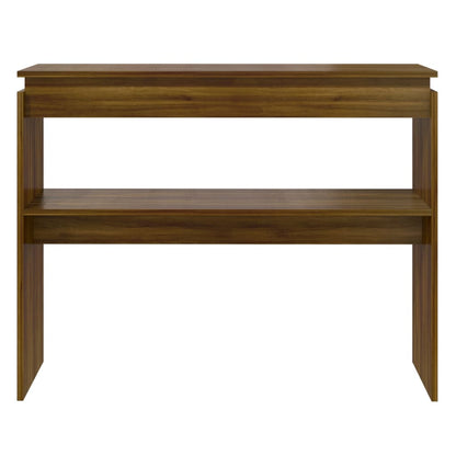Wandtafel 102X30X80 Cm Bewerkt Hout Bruin Eikenkleur Bruineiken