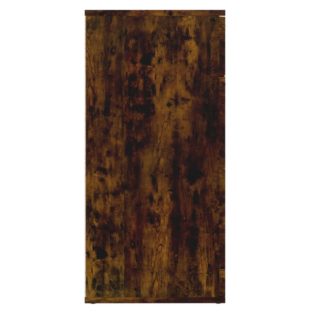 Dressoir Bewerkt Hout Kleurig 80 x 36 x 75 cm Gerookt eiken