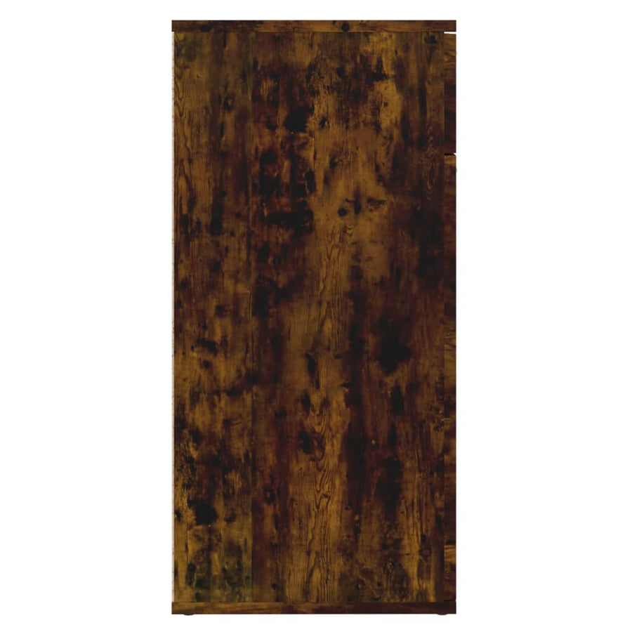 Dressoir Bewerkt Hout Kleurig 80 x 36 x 75 cm Gerookt eiken