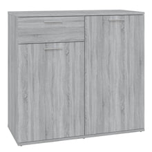 Dressoir Bewerkt Hout Eikenkleurig 80 x 36 x 75 cm Grijs sonoma