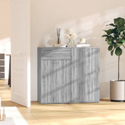 Dressoir 80x36x75 cm bewerkt hout grijs sonoma