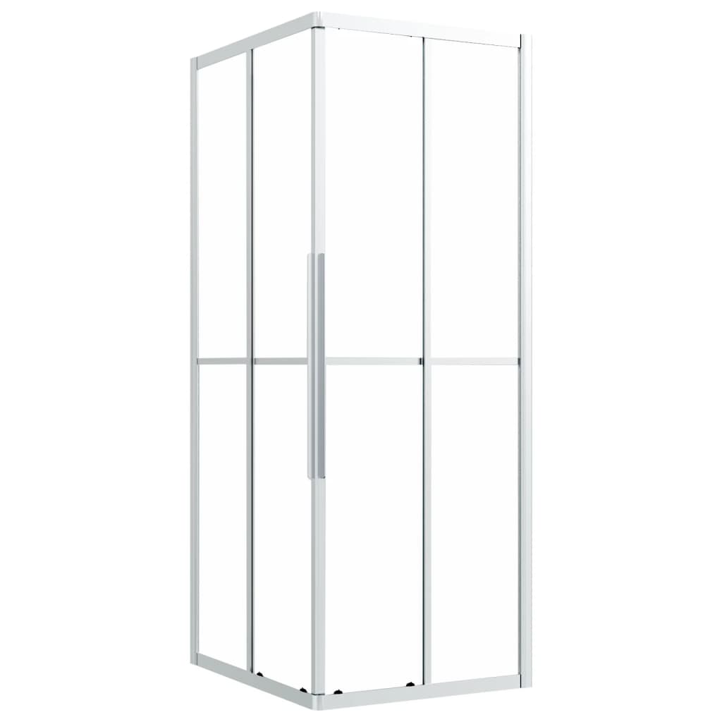 Douchecabine 90x70x180 cm mat ESG 90 x 70 x 180 cm Zilver Mat