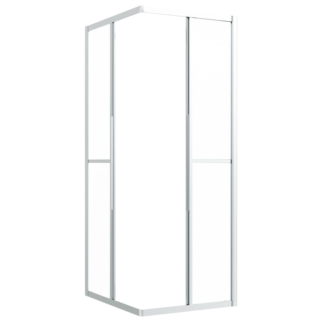 Douchecabine 90x70x180 cm mat ESG 90 x 70 x 180 cm Zilver Mat