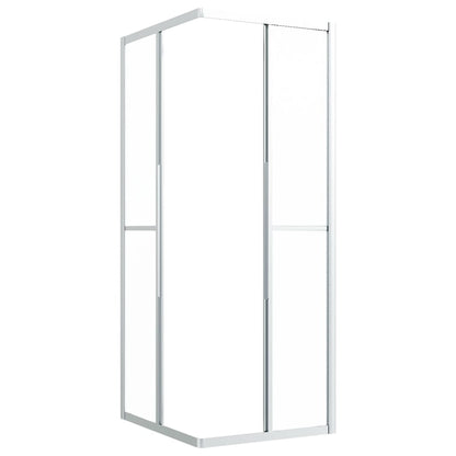 Douchecabine 90x70x180 cm mat ESG 90 x 70 x 180 cm Zilver Mat