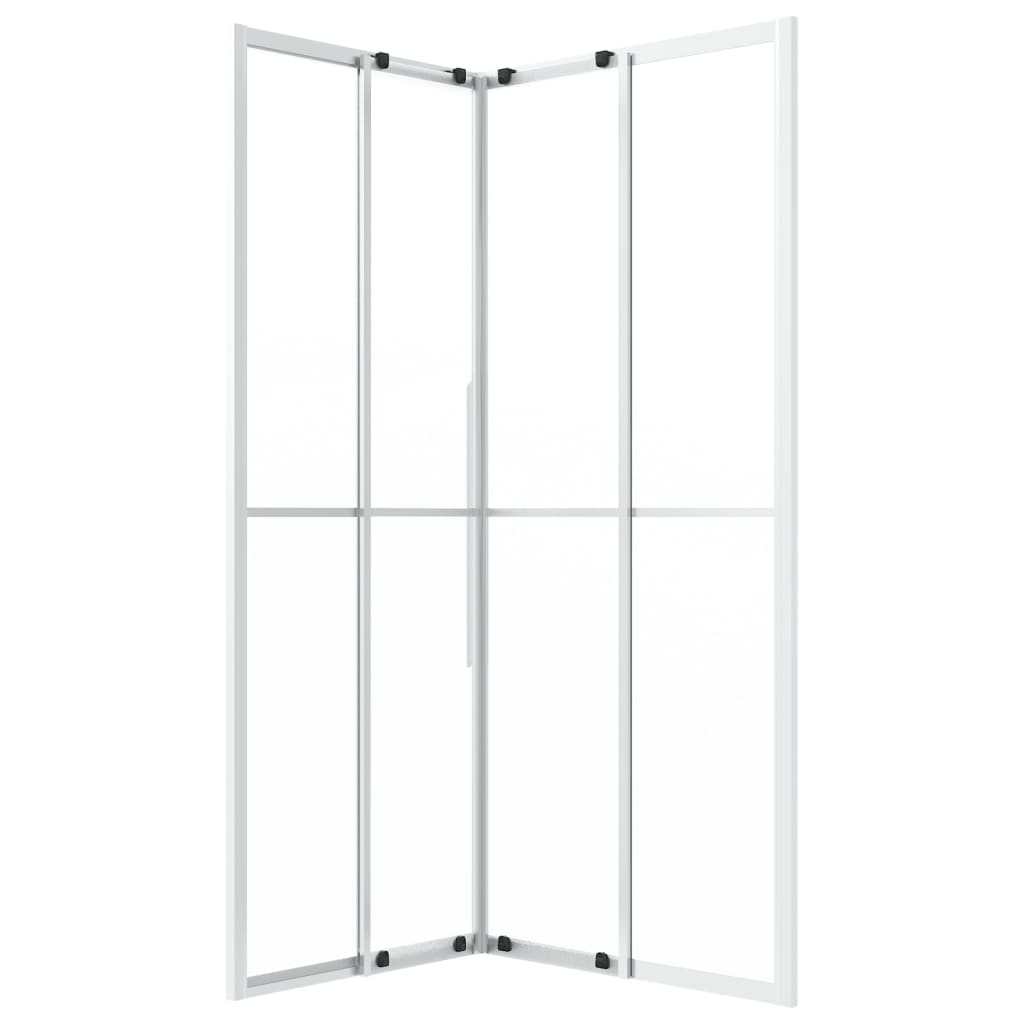 Douchecabine 90x70x180 cm mat ESG 90 x 70 x 180 cm Zilver Mat