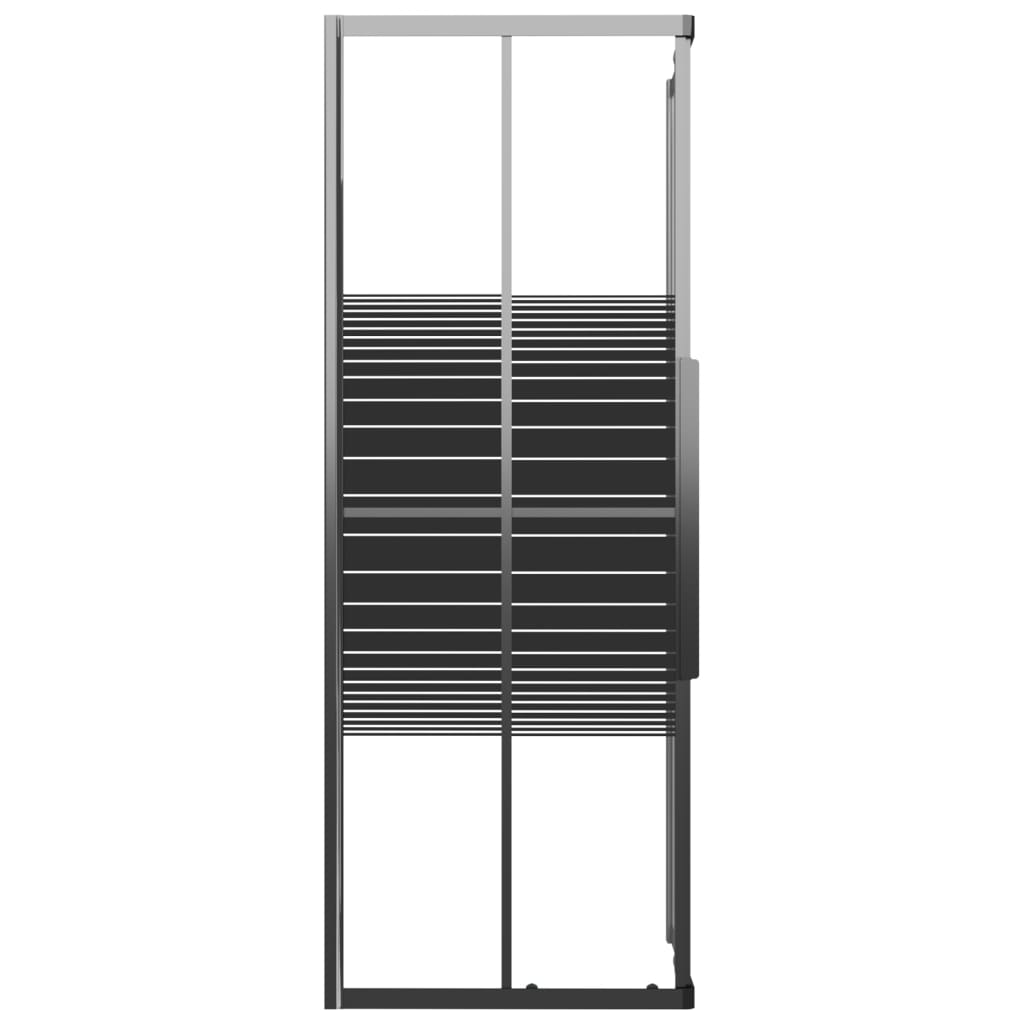 Douchecabine strepen 80x80x180 cm ESG zwart 80 x 80 x 180 cm Gestreept