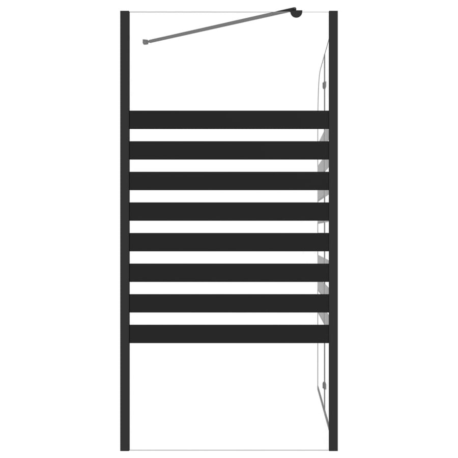 Badwand Gestreept 120X68X130 Cm Gehard Glas