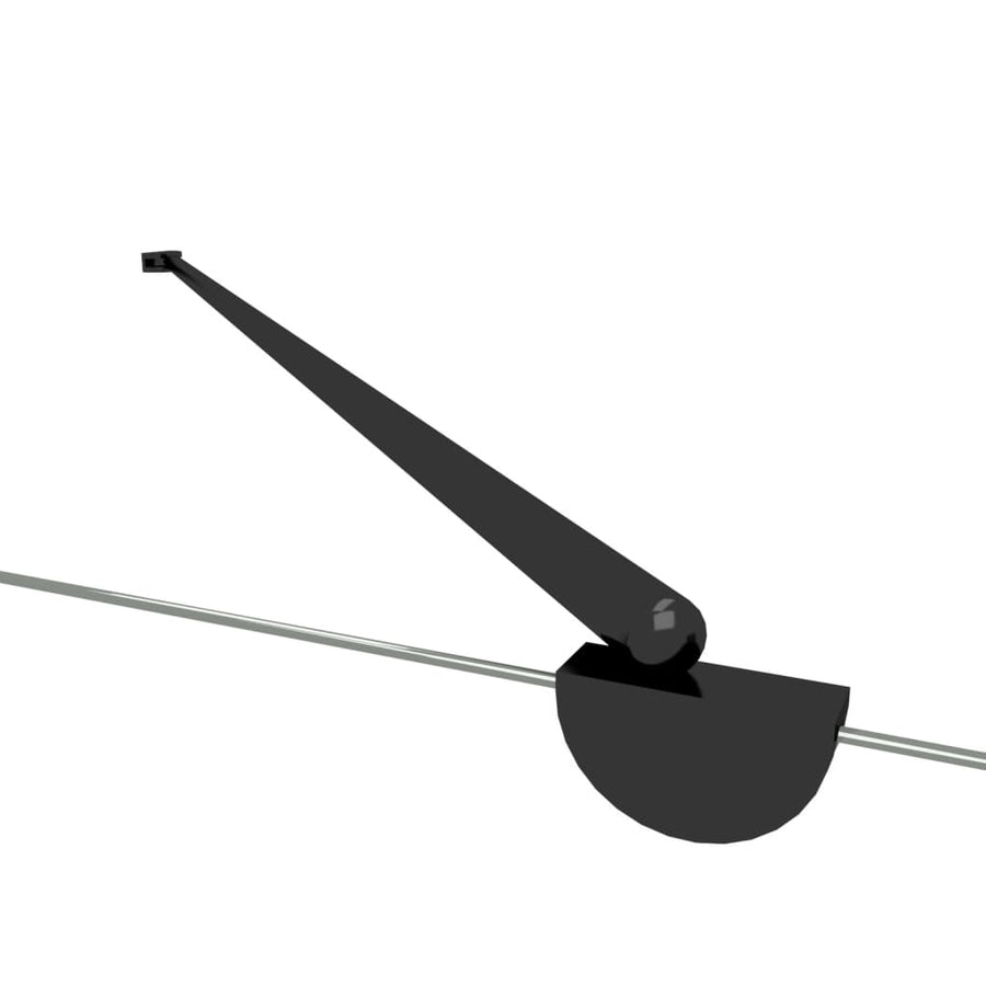 Badwand Gestreept 120X68X130 Cm Gehard Glas