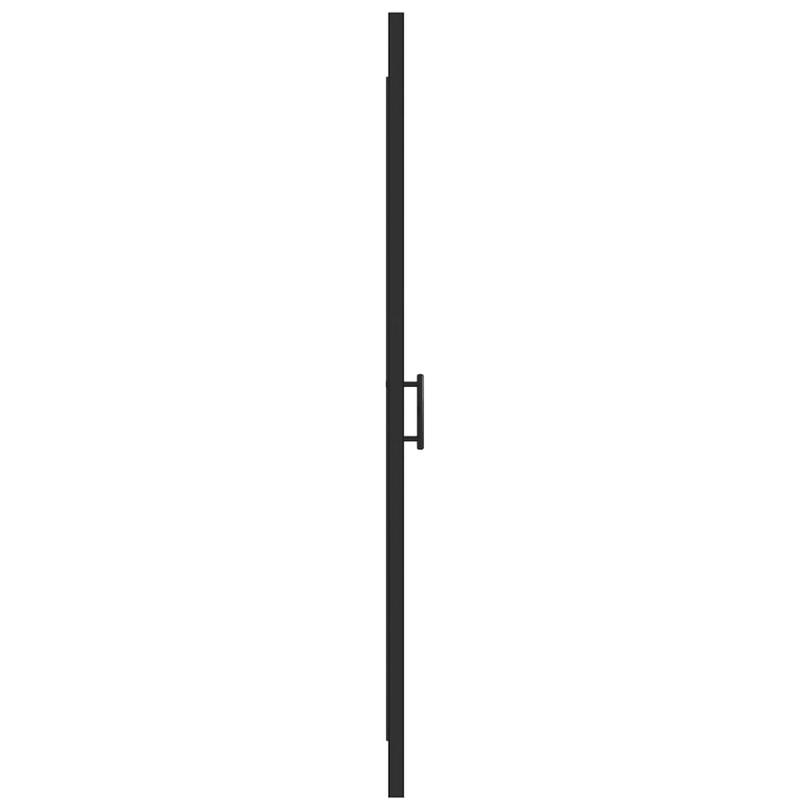 Douchedeur halfmat 81x195 cm gehard glas zwart 81 x 195 cm Halfmat