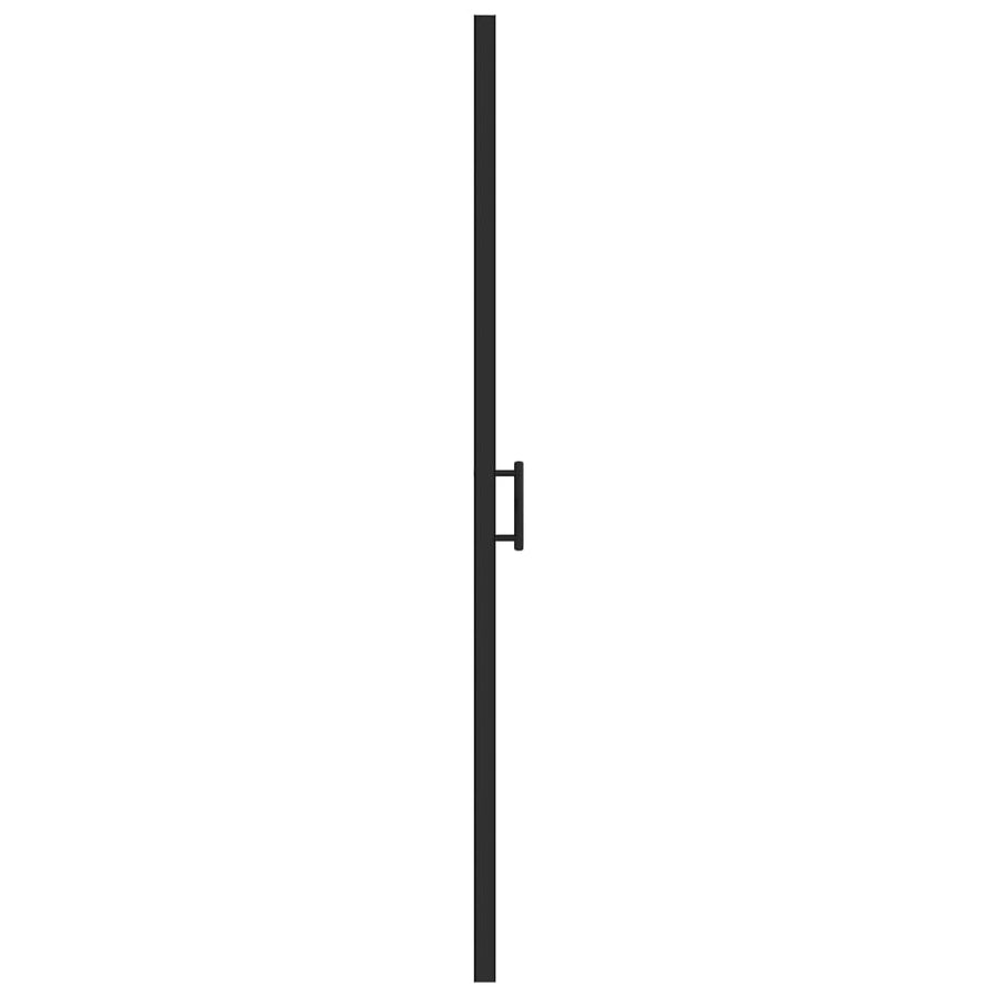 Douchedeur halfmat 100x178 cm gehard glas zwart 100 x 178 cm Halfmat
