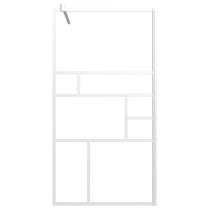 Inloopdouchewand 100x195 cm ESG-glas wit 100 x 195 cm Wit