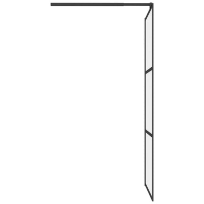 Inloopdouchewand Esg-Glas 90 x 195 cm Zwart Mat