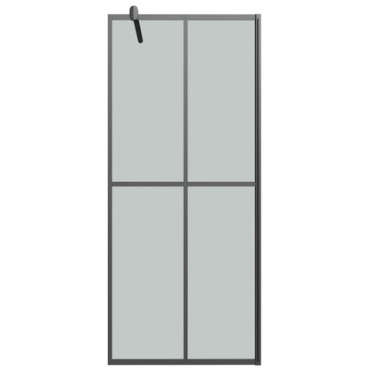 Inloopdouchescherm Donker Gehard Glas 80 x 195 cm Zwart