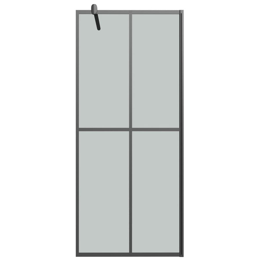 Inloopdouchescherm Donker Gehard Glas 80 x 195 cm Zwart
