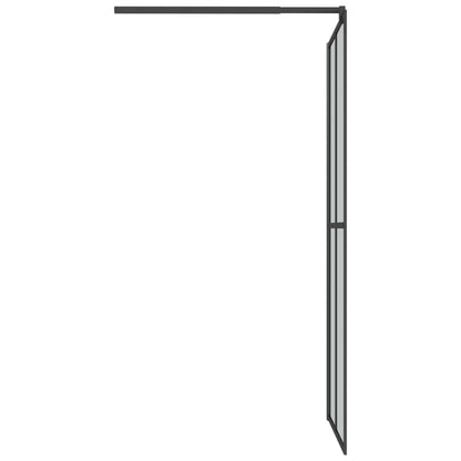Inloopdouchescherm Donker Gehard Glas 80 x 195 cm Zwart