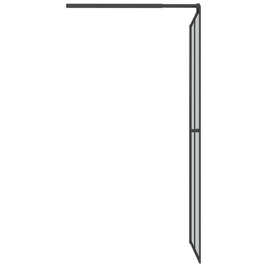 Inloopdouchescherm Donker Gehard Glas 80 x 195 cm Zwart