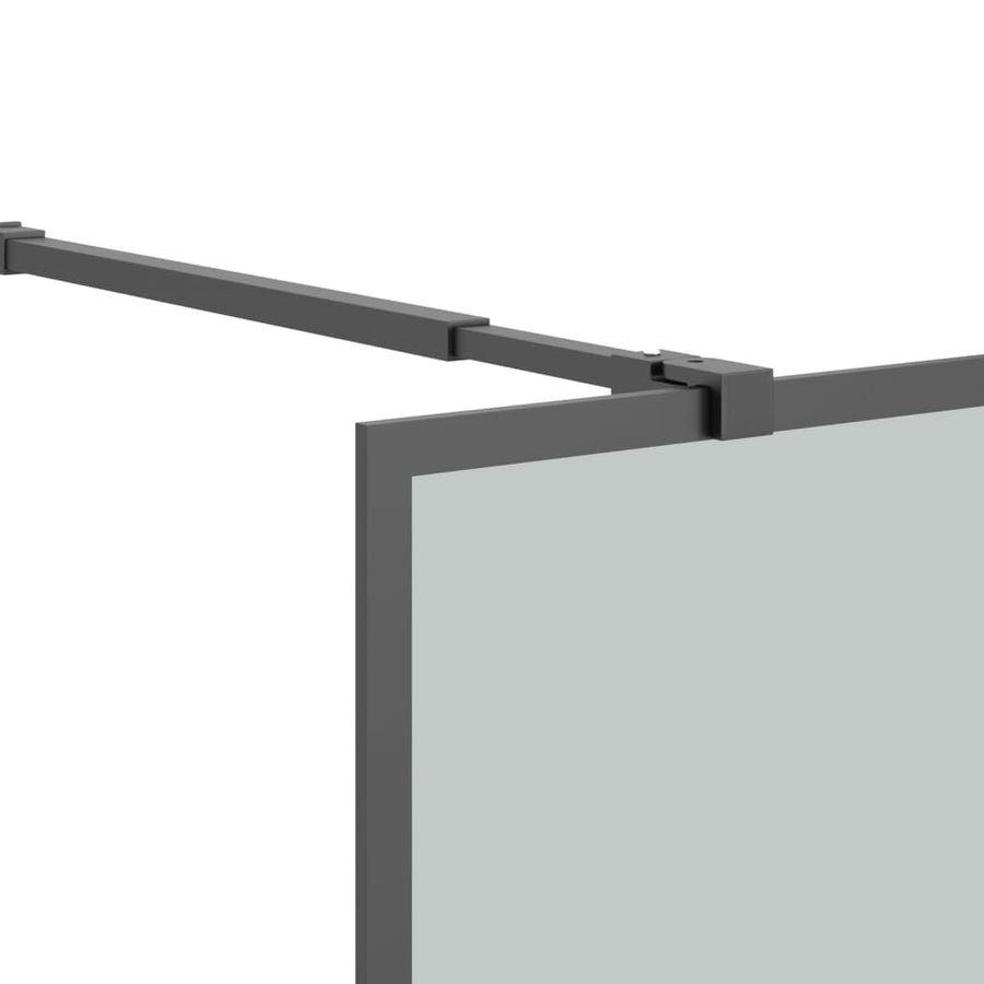 Inloopdouchescherm Donker Gehard Glas 80 x 195 cm Zwart