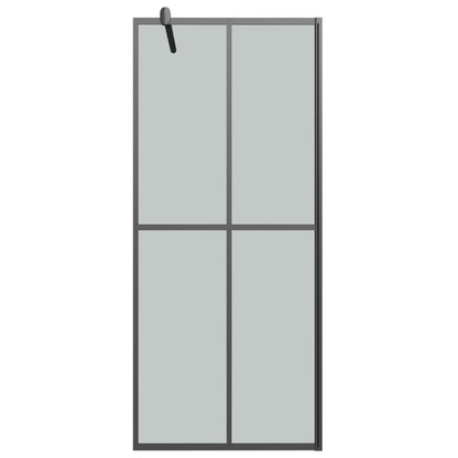Inloopdouchescherm Donker Gehard Glas 90 x 195 cm Zwart