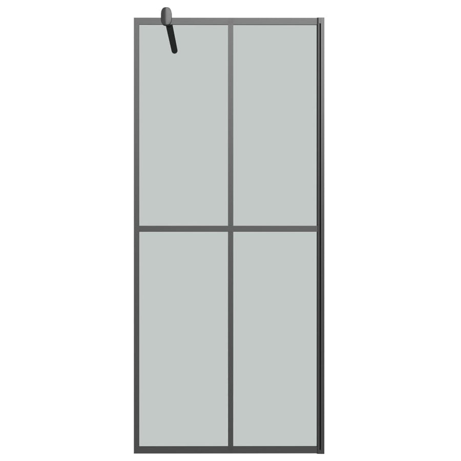 Inloopdouchescherm Donker Gehard Glas 90 x 195 cm Zwart