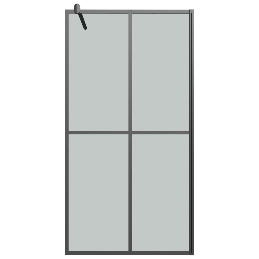 Inloopdouchescherm Donker Gehard Glas 100 x 195 cm Zwart
