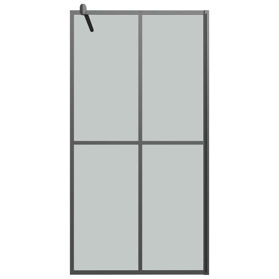 Inloopdouchescherm Donker Gehard Glas 100 x 195 cm Zwart