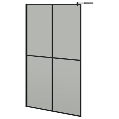 Inloopdouchescherm Donker Gehard Glas 118 x 190 cm Zwart