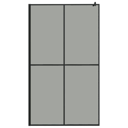Inloopdouchescherm Donker Gehard Glas 118 x 190 cm Zwart