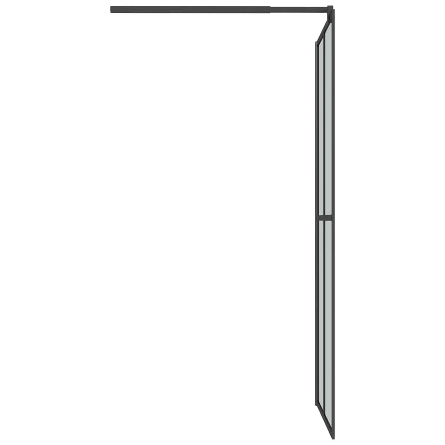 Inloopdouchescherm Donker Gehard Glas 118 x 190 cm Zwart