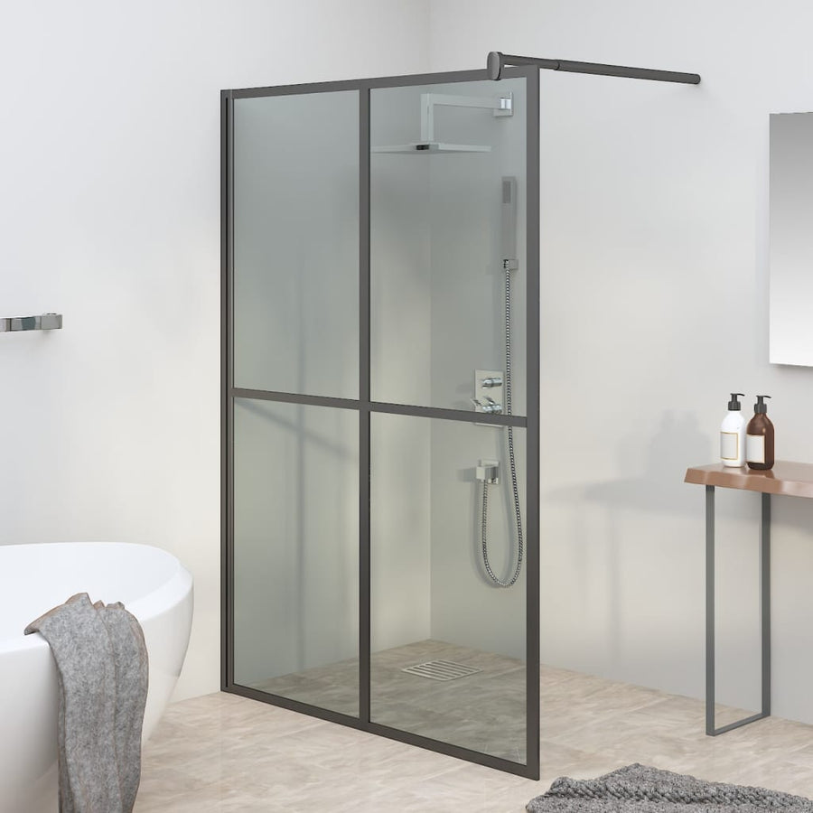 Inloopdouchescherm Donker Gehard Glas 140 x 195 cm