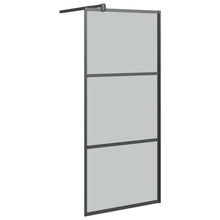 Inloopdouchewand 80X195 Cm Donker Esg-Glas Zwart 80 x 195 cm Donkerzwart