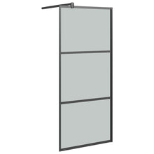 Inloopdouchewand 90X195 Cm Donker Esg-Glas Zwart 90 x 195 cm Donkerzwart