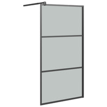 Inloopdouchewand 115X195 Cm Donker Esg-Glas Zwart 115 x 195 cm Donkerzwart