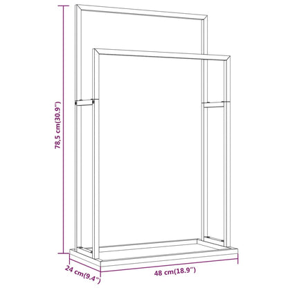 Handdoekenrek Vrijstaand 48X24X78,5 Cm Ijzer Kleurig 48 x 24 x 78.5 cm Goud