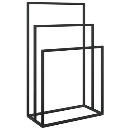 Handdoekenrek Vrijstaand Ijzer 48 x 24 x 79 cm Zwart
