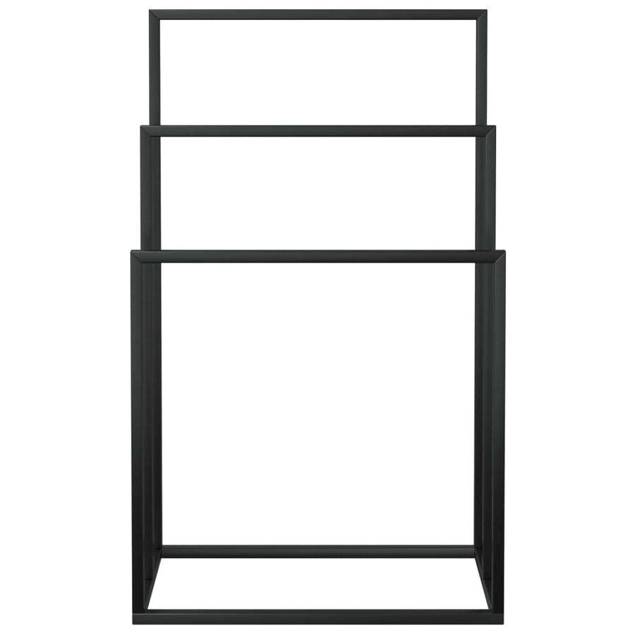 Handdoekenrek Vrijstaand Ijzer 48 x 24 x 79 cm Zwart