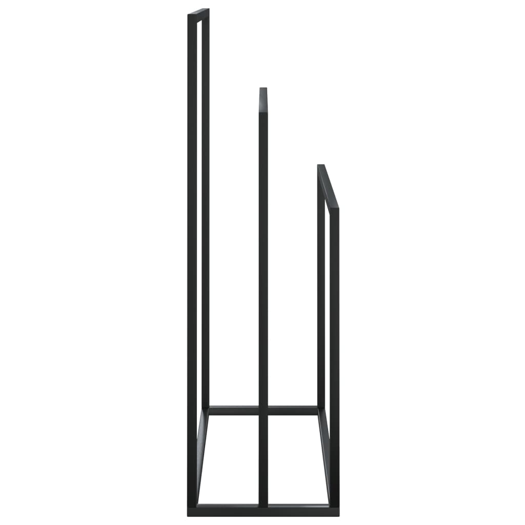 Handdoekenrek Vrijstaand Ijzer 48 x 24 x 79 cm Zwart