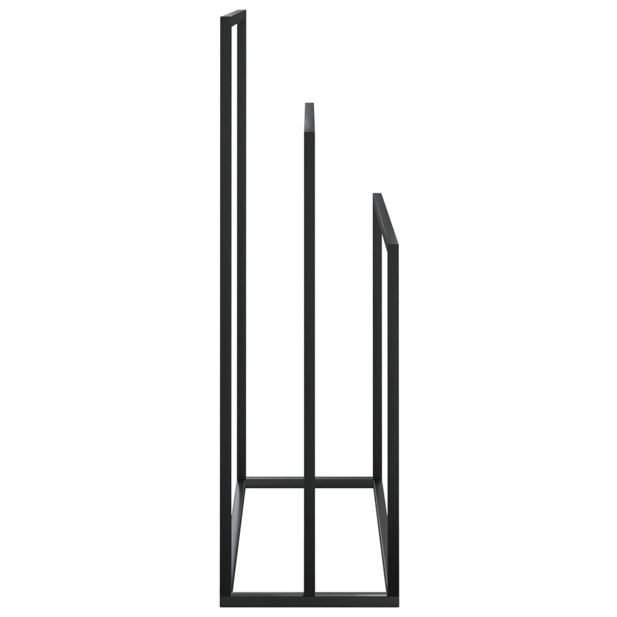 Handdoekenrek Vrijstaand Ijzer 48 x 24 x 79 cm Zwart