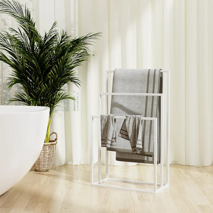 Handdoekenrek Vrijstaand Ijzer 48 x 24 x 79 cm Wit