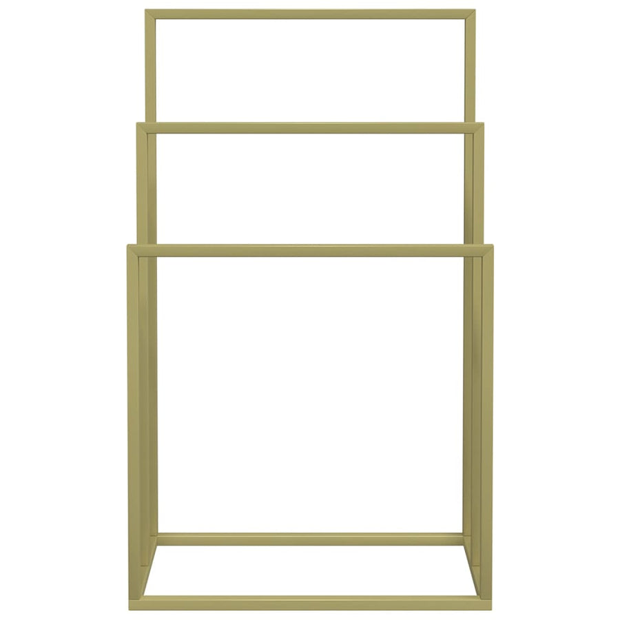 Handdoekenrek Vrijstaand Ijzer Kleurig 48 x 24 x 79 cm Goud
