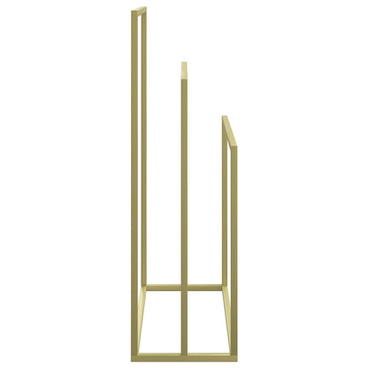 Handdoekenrek Vrijstaand Ijzer Kleurig 48 x 24 x 79 cm Goud