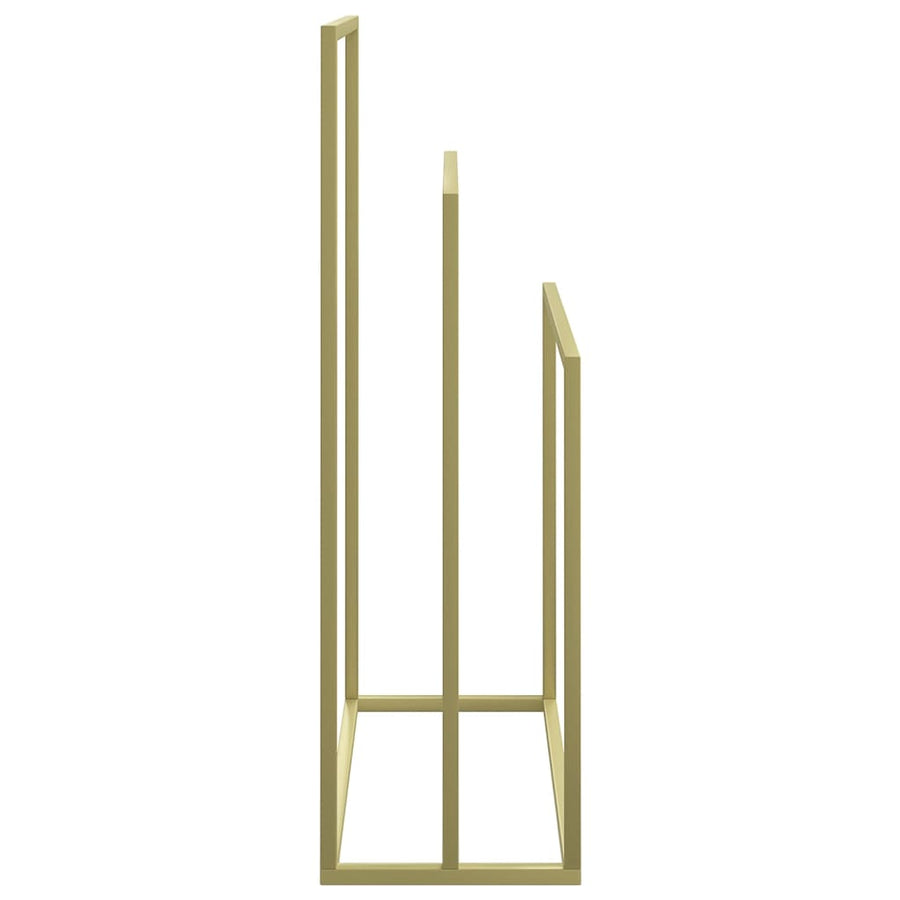 Handdoekenrek Vrijstaand Ijzer Kleurig 48 x 24 x 79 cm Goud