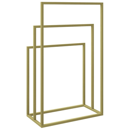 Handdoekenrek Vrijstaand Ijzer Kleurig 48 x 24 x 79 cm Goud