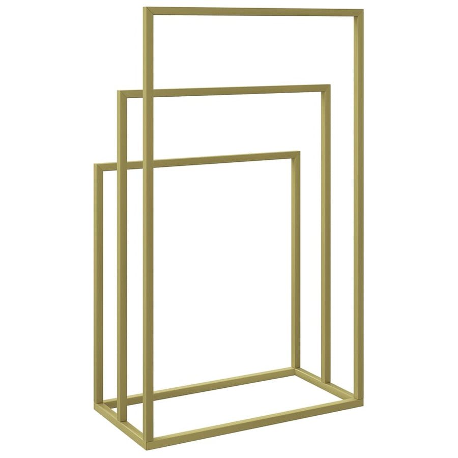 Handdoekenrek Vrijstaand Ijzer Kleurig 48 x 24 x 79 cm Goud