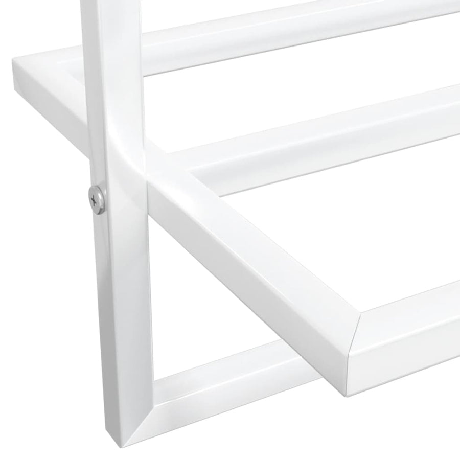 Handdoekenrek 95X25X22 Cm Ijzer Wit