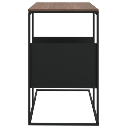 Bijzettafel 55X36X59,5 Cm Bewerkt Hout Zwart