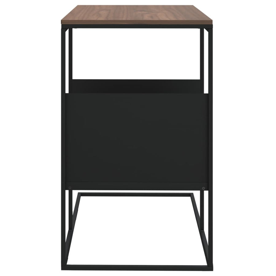 Bijzettafel 55X36X59,5 Cm Bewerkt Hout Zwart